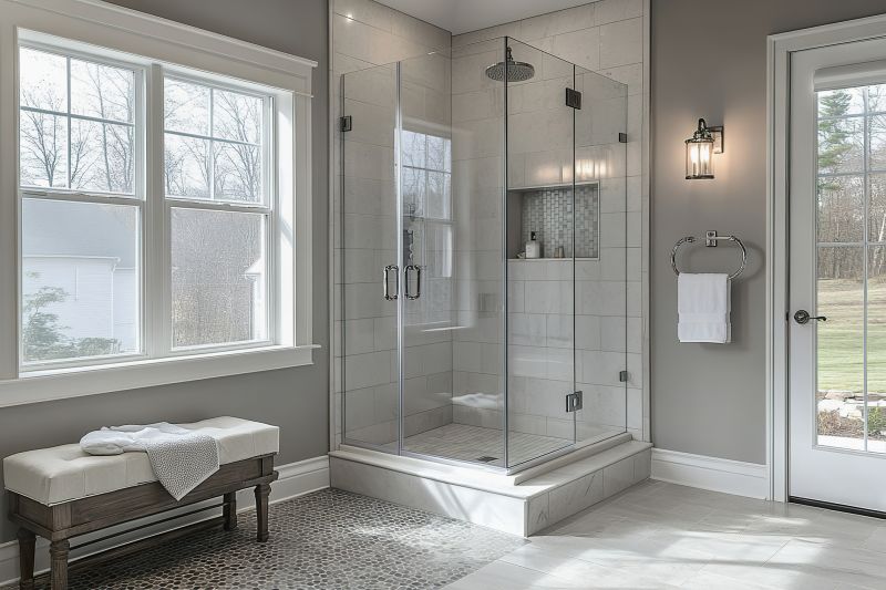 Stylish Shower with Matte Fixtures
